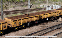 NLU29124 JNA 64.0t Network Rail Bogie Ballast Wagon Tare 26.000kg [design code JNO60A Astro Vagoane 2003] @ York Holgate Junction 2024-04-30 © Paul Bartlett w