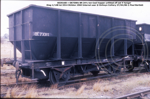 B335168 = OE73081 @ Onllwyn Colliery 86-04-27 © Paul Bartlett w