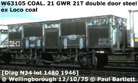 W63105 COAL. 21 at Wellingborough 75-10-12