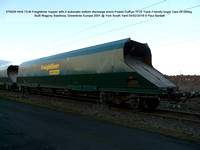 370029 HHA 73.6t Freightliner hopper TF25 bogie Tare 28-060kg Built Wagony Swidnica, Greenbrier 2001 @ York South Yard 2018-02-04 © Paul Bartlett [4w]