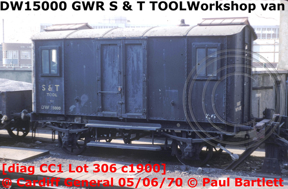 DW15000 S & T tool at Cardiff General 70-06-05