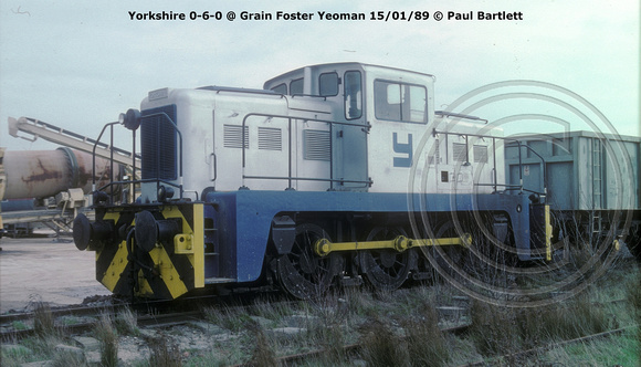 Yorkshire 0-6-0 @ Grain Foster Yeoman 89-01-15 � Paul Bartlett w