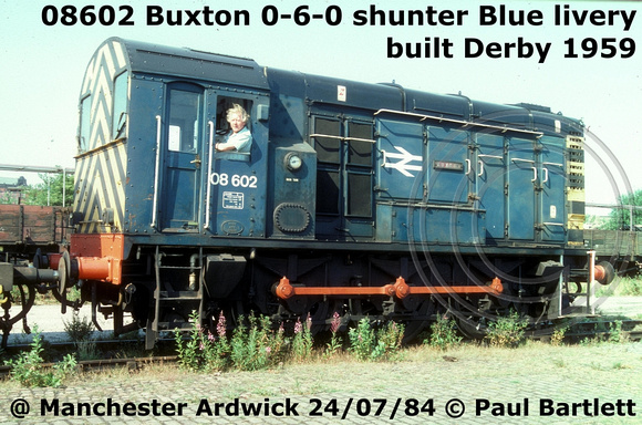 08602 Buxton [1] built Derby 1959 at Manchester Ardwick 84-07-24