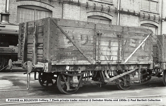 P101648 ex Bolsover Colliery private trader mineral @ Swindon Works © Paul Bartlett Collection W
