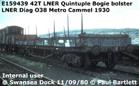 E159439 Bogie bolster D Quint Internal at Swansea Dock 80-09-11 [0]
