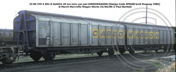 23 80 279 4 001-0 CARGOWAGGON @ March Marcrofts Wagon Works 89-06-24 © Paul Bartlett w
