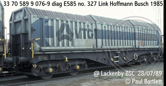 33 70 589 9 076-9 diag E585 no. 327 Link Hoffmann Busch 1985