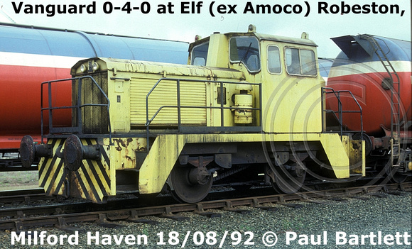 V286 Vanguard Thomas Hill 0-4-0 @ Elf Robeston, Milford Haven 92-08-18 © Paul Bartlett 1]