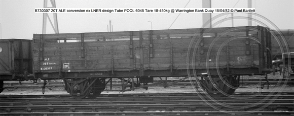 B730307 ALE conversion ex LNER design Tube @ Warrington Bank Quay 82-04-15 © Paul Bartlett w