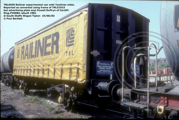 TRL6950 Railiner @ South Staffs Wagon Tipton  83-08-19 © Paul Bartlett [3w]