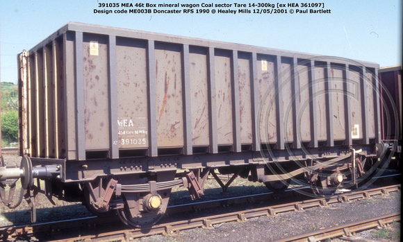391035 MEA Coal sector @ Healey Mills 2001-05-12 © Paul Bartlett w