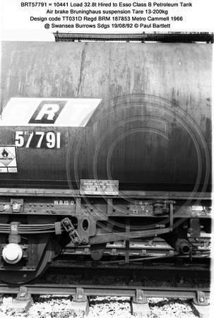 BRT57791 = 10441 Esso Class B Petroleum tank @ Swansea Burrows Sdgs 92-08-19 � Paul Bartlett [3w]