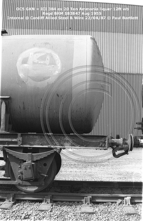 OC5 GKN = ICI 384 ex Ammonia liquer Internal @ Cardiff Allied Steel & Wire 87-04-22 © Paul Bartlett [03bw]