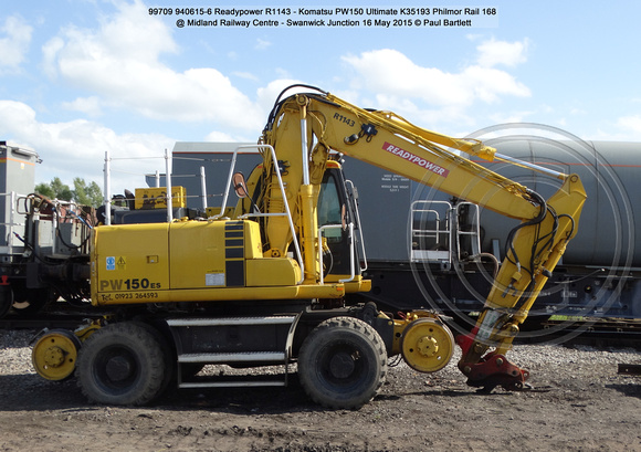 99709 940615-6 Readypower R1143 @ Midland Railway Centre - Swanwick Junction 2015-05-16 © Paul Bartlett [03]