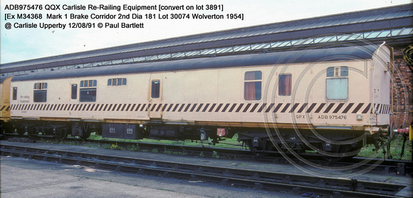 ADB975476 QQX Carlisle Re-Railing Equipment @ Carlisle Upperby 91-08-12 � Paul Bartlett w