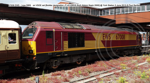 67008 on VSOE set Built Alstom Spain 2000] @ York Station 3 June 2015 © Paul Bartlett [1]