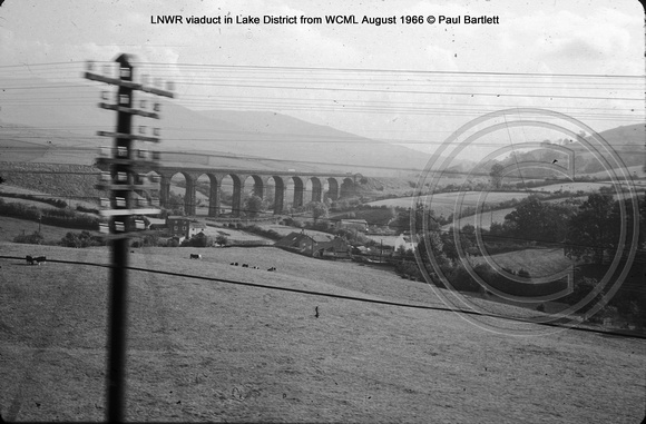 LNWR viaduct in Lake District from WCML 66-08 � Paul Bartlett w