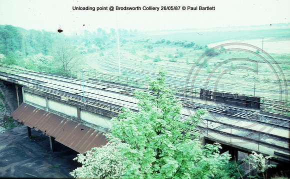 Unloading point @ Brodsworth Colliery 87-05-26 � Paul Bartlett w