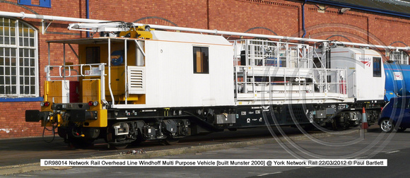 DR98014 OHL MPV Windhoff @ York Network Rail 2012-03-22 � Paul Bartlett [00]