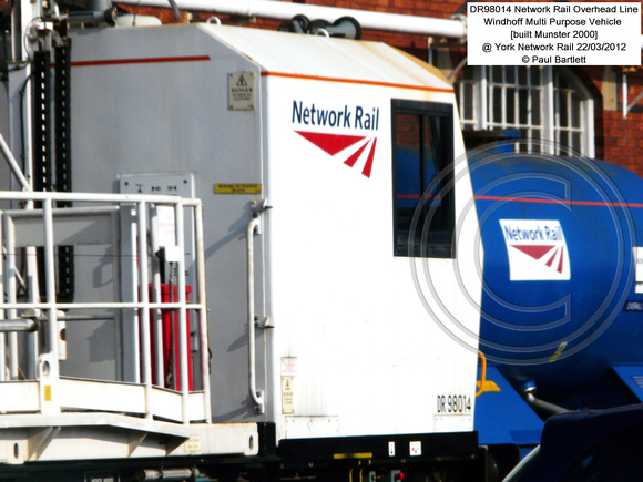 DR98014 OHL MPV Windhoff @ York Network Rail 2012-03-22 � Paul Bartlett [04]