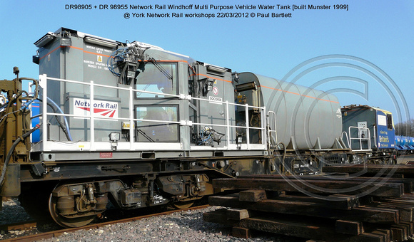 DR98905   DR98955 MPV Windhoff @ York Network Rail 2012-03-22 [01w]