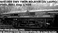 B451809 SWV TWIN BOLSTER ex Lowfit @ Wrexham Croes Newydd 80-08-17