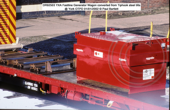 DR92503 YXA Fastline Generator Wagon @ York OTPD 2002-01-01 � Paul Bartlett [1w]