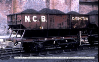 NCB41 ex LNER-BR 21t hopper @ Easington Colliery 88-04-12 � Paul Bartlett w