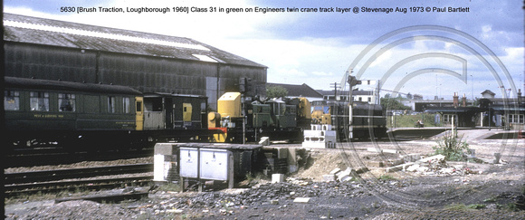 5630 Class 31 on Engineers @ Stevenage Aug 1973 � Paul Bartlett w