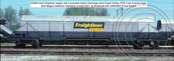 370060 HHA Freightliner @ Wintersett RJB 2001-05-12 � Paul Bartlett w