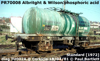 Albright and Wilson Phosphoric acid tanks TTB TUB