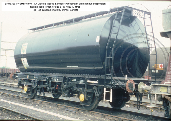 BPO63294 = SMBP6410 TTA Class B 4 wheel tank @ Hoo Junction 80-08-24 � Paul Bartlett w