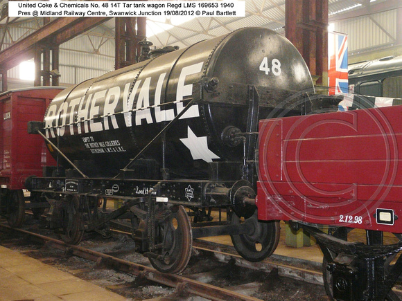 United Coke & Chemicals 48 Tar tank wagon Pres @ Swanwick Junction, MRC 2012-08-19 � Paul Bartlett [3]