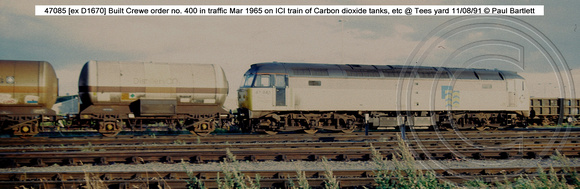 47085 [ex D1670] ICI train @ Tees yard 91-08-11 � Paul Bartlett [1w]