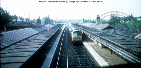 47xxx on London bound express @ Oakleigh Park GN 74-06-15 � Paul Bartlett w