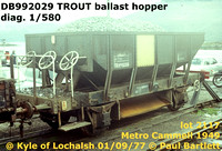 BR Trout ballast hopper ZFO (LNER type)