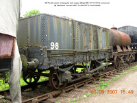 98 Private owner rectangular tank wagon conserved @ Swanwick Junction MRT 2007-09-01 © Paul Bartlett [1w]