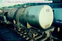 252 Distillers Co Ltd 20T Tank Wagon 4-1951 conserved @ Boness SRPS 89-07-29 © Paul Bartlett [3w]