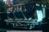 B435549 ORE HOP 24 24T Iron ore hopper Diag 1161 lot 2055 Chas Roberts 1949 @ Luton 1976-10-16 © Paul Bartlett [1w]