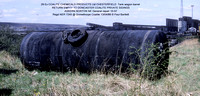 29 Ex Coalite Tank wagon barrel @ Grimethorpe Coalite 88-04-13 � Paul Bartlett [0w]