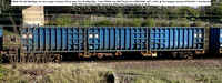 610060 FXA 68t 60ft Bogie low deck height Container Flat (2-unit) Tare 28-450kg [Des. Code FX004A Job 6008 Thrall York c2000] A088; A071; A193; @ York Holgate Junction 2023-04-07 © Paul Bartlett W