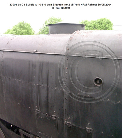 33001 as C1 Bulleid Q1 0-6-0 @ York NRM Railfest 2004-05-30 © Paul Bartlett  [06w]