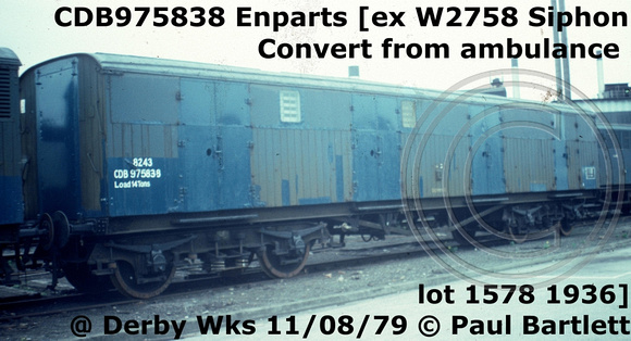 CDB975838 Enparts at Derby Loco Works 79-08-11