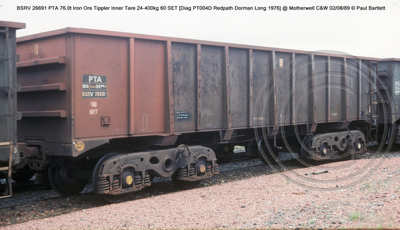 BSRV26691 PTA Iron Ore Tippler Inner @ Motherwell C&W 89-08-02 � Paul Bartlett w