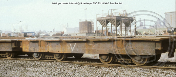 140 Ingot carrier Internal @ Scunthorpe BSC 94-10-22 � Paul Bartlett w
