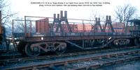 KDB923569 YVV ex  Bogie Bolster E as Cable Drum carrier POOL No. 8453 [Diag 1-479 lot 3343 Ashford 1961] @ Reading West 83-01-23 © Paul Bartlett w