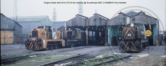 Engine Shed 25, 76 @ Scunthorpe  BSC 88-09-21 � Paul Bartlett w