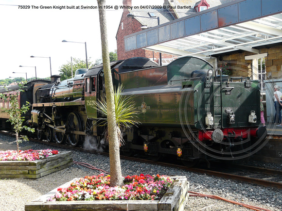 75029 The Green Knight built at Swindon in 1954 @ Whitby on 2009-07-04 © Paul Bartlett [1w]