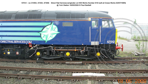 57012 DRS @ York Station 2008-05-18 � Paul Bartlett [5w]