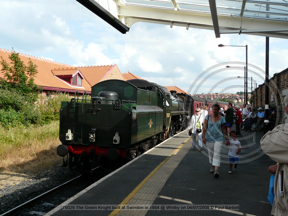 75029 The Green Knight built at Swindon in 1954 @ Whitby on 2009-07-04 © Paul Bartlett [2w]